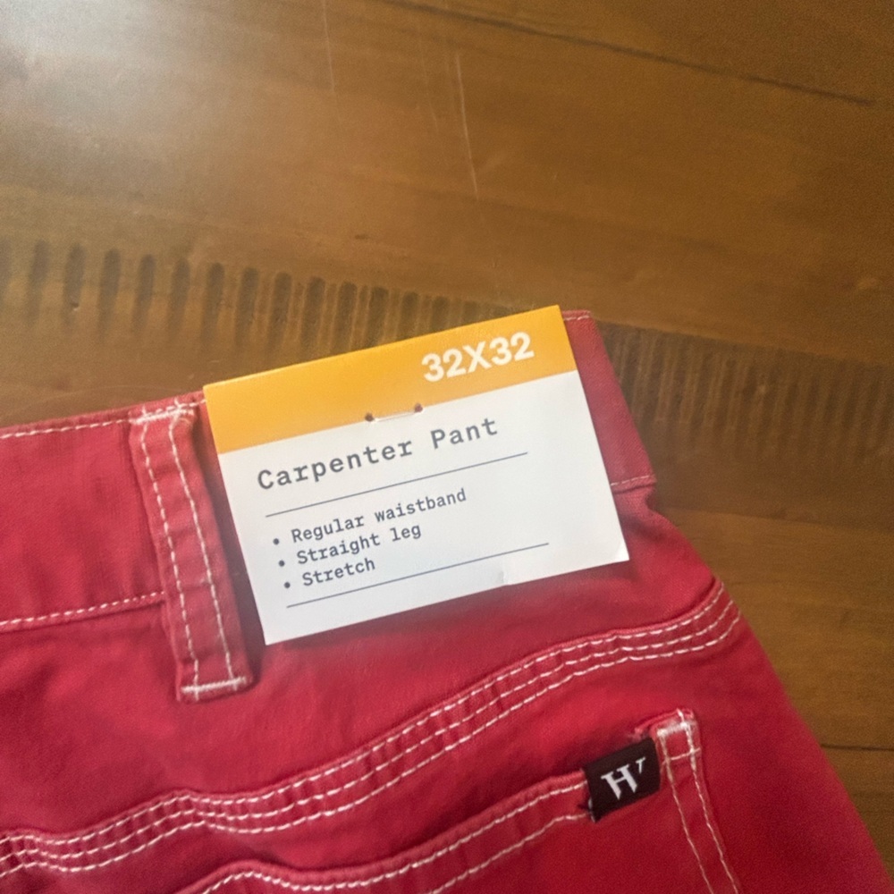 Houston white pink/Red Cargo Pants with Drawstring Waist - Picture 8 of 13